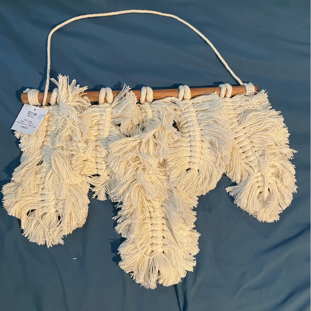 Woven Feather Wall Hanging-Hobby Lobby